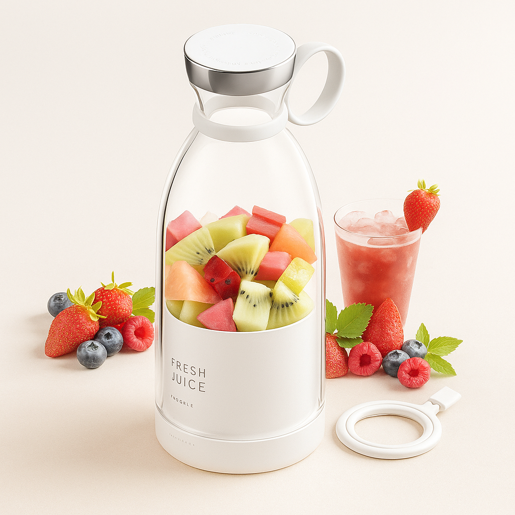 JuiceIt™ Portable Blender Bottle – Wireless Smoothie Maker for Home & Travel